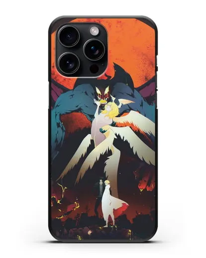 Чехол аниме Человек-дьявол плакса (Devilman crybaby) Акира и Рё арт силиконовый для iPhone 15 Pro Max