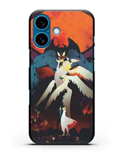 Чехол аниме Человек-дьявол плакса (Devilman crybaby) Акира и Рё арт силиконовый для iPhone 16