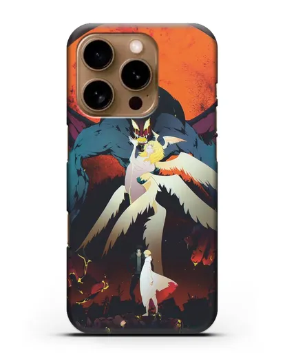 Чехол аниме Человек-дьявол плакса (Devilman crybaby) Акира и Рё арт силиконовый для iPhone 16 Pro