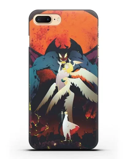 Чехол аниме Человек-дьявол плакса (Devilman crybaby) Акира и Рё арт силиконовый для iPhone 7 Plus
