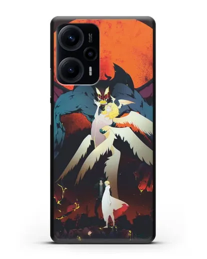Чехол аниме Человек-дьявол плакса (Devilman crybaby) Акира и Рё арт силиконовый для Xiaomi Poco F5