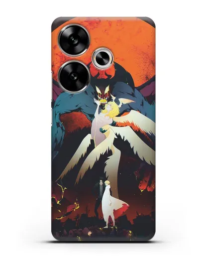 Чехол аниме Человек-дьявол плакса (Devilman crybaby) Акира и Рё арт силиконовый для Xiaomi Poco F6