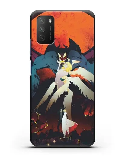 Чехол аниме Человек-дьявол плакса (Devilman crybaby) Акира и Рё арт силиконовый для Xiaomi Poco M3