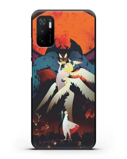 Чехол аниме Человек-дьявол плакса (Devilman crybaby) Акира и Рё арт силиконовый для Xiaomi Poco M3 Pro