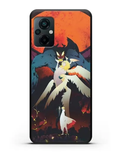 Чехол аниме Человек-дьявол плакса (Devilman crybaby) Акира и Рё арт силиконовый для Xiaomi Poco M5