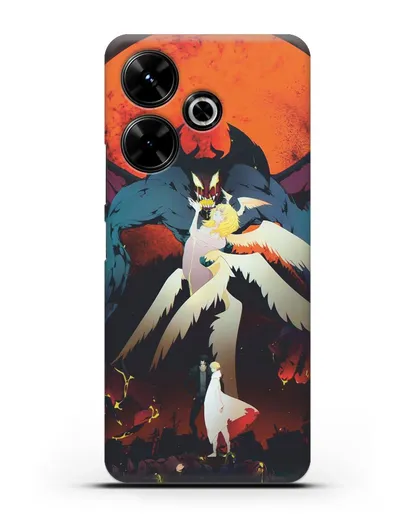 Чехол аниме Человек-дьявол плакса (Devilman crybaby) Акира и Рё арт силиконовый для Xiaomi Poco M6