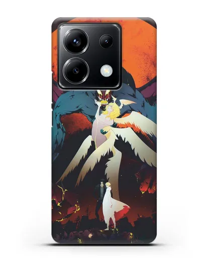 Чехол аниме Человек-дьявол плакса (Devilman crybaby) Акира и Рё арт силиконовый для Xiaomi Poco X6