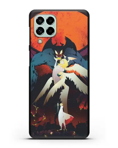 Чехол аниме Человек-дьявол плакса (Devilman crybaby) Акира и Рё арт силиконовый для Samsung Galaxy M53 [SM-M536]