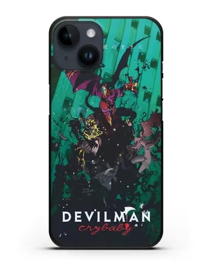 Чехол аниме Человек-дьявол плакса (Devilman crybaby) постер сериала силиконовый для iPhone 14