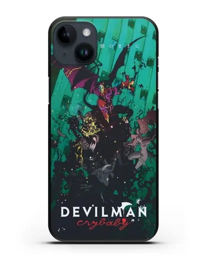 Чехол аниме Человек-дьявол плакса (Devilman crybaby) постер сериала силиконовый для iPhone 14 Plus