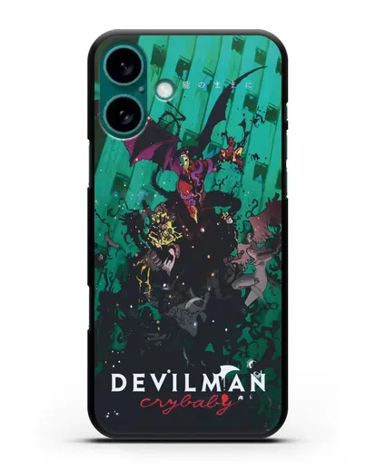 Чехол аниме Человек-дьявол плакса (Devilman crybaby) постер сериала силиконовый для iPhone 16 Plus
