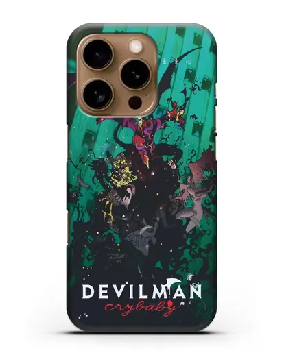 Чехол аниме Человек-дьявол плакса (Devilman crybaby) постер сериала силиконовый для iPhone 16 Pro