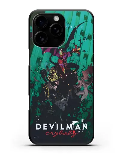 Чехол аниме Человек-дьявол плакса (Devilman crybaby) постер сериала силиконовый для iPhone 16 Pro Max