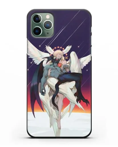 Чехол аниме Человек-дьявол плакса (Devilman crybaby) Акира и Рё арт силиконовый для iPhone 11 Pro