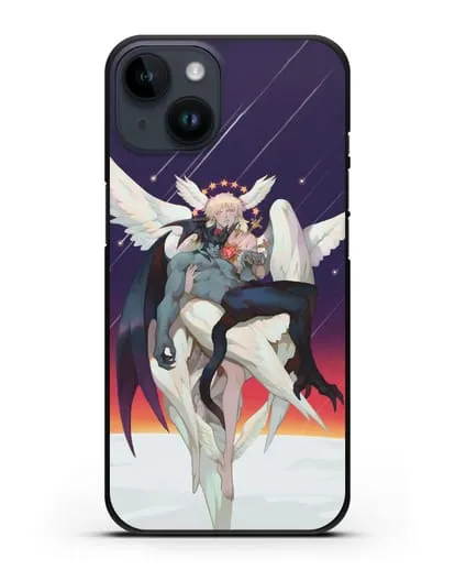 Чехол аниме Человек-дьявол плакса (Devilman crybaby) Акира и Рё арт силиконовый для iPhone 14
