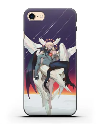 Чехол аниме Человек-дьявол плакса (Devilman crybaby) Акира и Рё арт силиконовый для iPhone 8