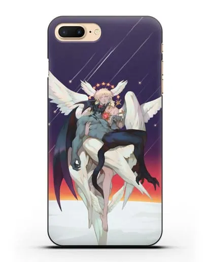 Чехол аниме Человек-дьявол плакса (Devilman crybaby) Акира и Рё арт силиконовый для iPhone 8 Plus