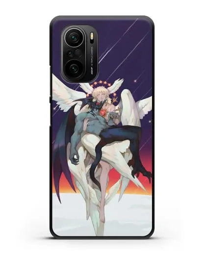 Чехол аниме Человек-дьявол плакса (Devilman crybaby) Акира и Рё арт силиконовый для Xiaomi Poco F3