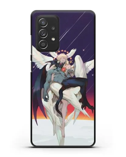 Чехол аниме Человек-дьявол плакса (Devilman crybaby) Акира и Рё арт силиконовый для Samsung Galaxy A53