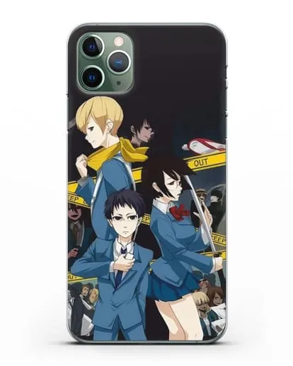 Чехол аниме Дюрарара!! (Durarara!!) Микадо и Анри силиконовый для iPhone 11 Pro Max
