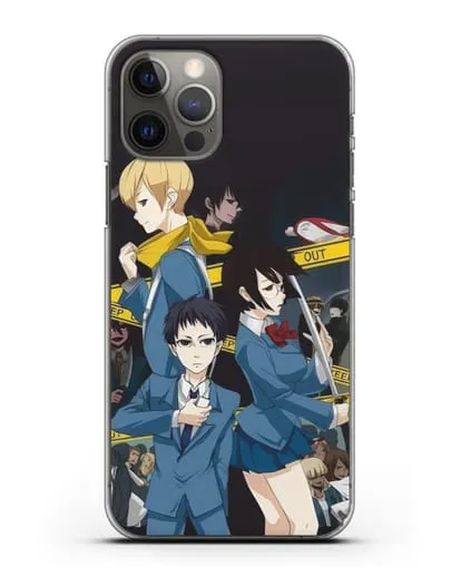 Чехол аниме Дюрарара!! (Durarara!!) Микадо и Анри силиконовый для iPhone 12 Pro