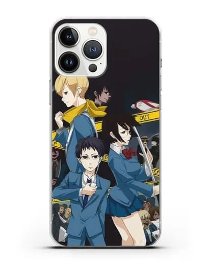 Чехол аниме Дюрарара!! (Durarara!!) Микадо и Анри силиконовый для iPhone 13 Pro Max