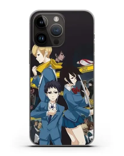 Чехол аниме Дюрарара!! (Durarara!!) Микадо и Анри силиконовый для iPhone 14 Pro Max