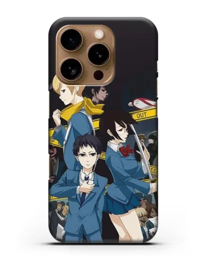 Чехол аниме Дюрарара!! (Durarara!!) Микадо и Анри силиконовый для iPhone 16 Pro
