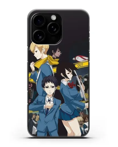 Чехол аниме Дюрарара!! (Durarara!!) Микадо и Анри силиконовый для iPhone 16 Pro Max