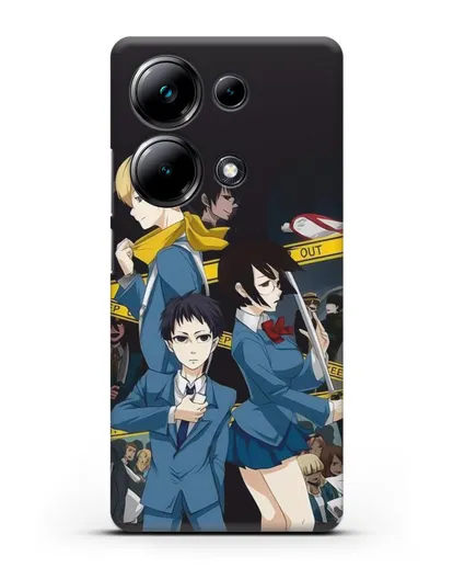 Чехол аниме Дюрарара!! (Durarara!!) Микадо и Анри силиконовый для Xiaomi Poco M6 Pro