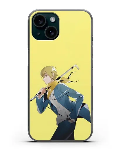 Чехол аниме Дюрарара!! (Durarara!!) Масаоми Кида силиконовый для iPhone 15