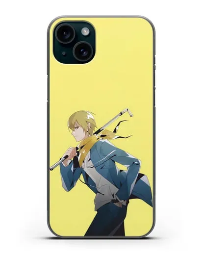 Чехол аниме Дюрарара!! (Durarara!!) Масаоми Кида силиконовый для iPhone 15 Plus