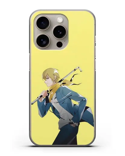Чехол аниме Дюрарара!! (Durarara!!) Масаоми Кида силиконовый для iPhone 15 Pro