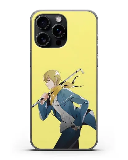 Чехол аниме Дюрарара!! (Durarara!!) Масаоми Кида силиконовый для iPhone 15 Pro Max