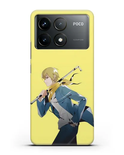 Чехол аниме Дюрарара!! (Durarara!!) Масаоми Кида силиконовый для Xiaomi Poco F6 Pro
