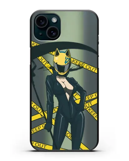 Чехол аниме Дюрарара!! (Durarara!!) Селти Стурлусон силиконовый для iPhone 15 Plus