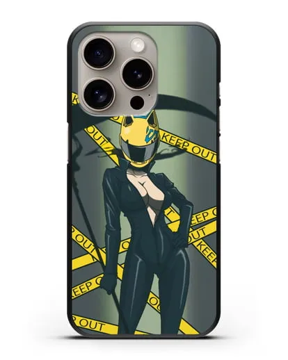 Чехол аниме Дюрарара!! (Durarara!!) Селти Стурлусон силиконовый для iPhone 15 Pro