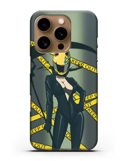 Чехол аниме Дюрарара!! (Durarara!!) Селти Стурлусон силиконовый для iPhone 16 Pro