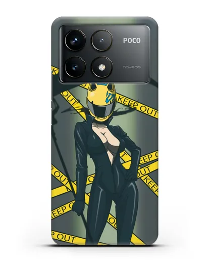 Чехол аниме Дюрарара!! (Durarara!!) Селти Стурлусон силиконовый для Xiaomi Poco F6 Pro