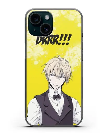 Чехол аниме Дюрарара!! (Durarara!!) Шизуо Хейваджима силиконовый для iPhone 15