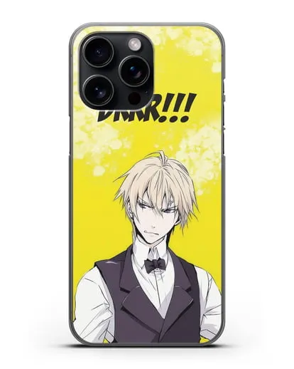 Чехол аниме Дюрарара!! (Durarara!!) Шизуо Хейваджима силиконовый для iPhone 15 Pro Max