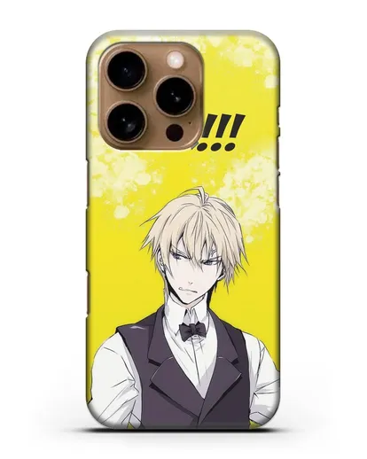 Чехол аниме Дюрарара!! (Durarara!!) Шизуо Хейваджима силиконовый для iPhone 16 Pro
