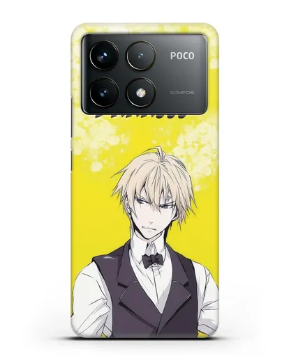 Чехол аниме Дюрарара!! (Durarara!!) Шизуо Хейваджима силиконовый для Xiaomi Poco F6 Pro