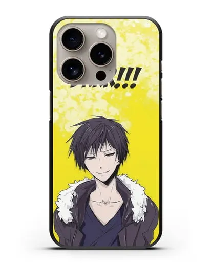Чехол аниме Дюрарара!! (Durarara!!) Изай из дюрарара силиконовый для iPhone 15 Pro