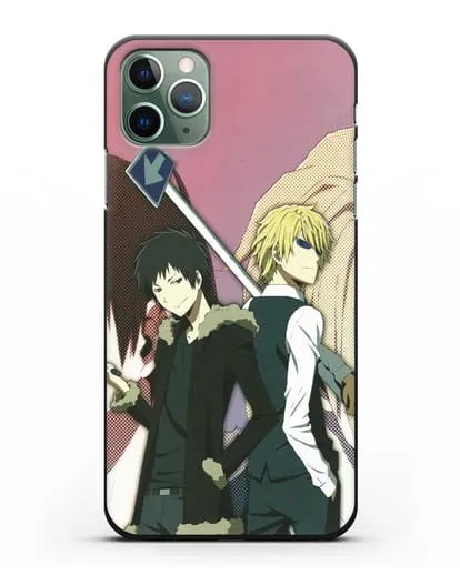 Чехол аниме Дюрарара!! (Durarara!!) Шизуо и Изая силиконовый для iPhone 11 Pro Max
