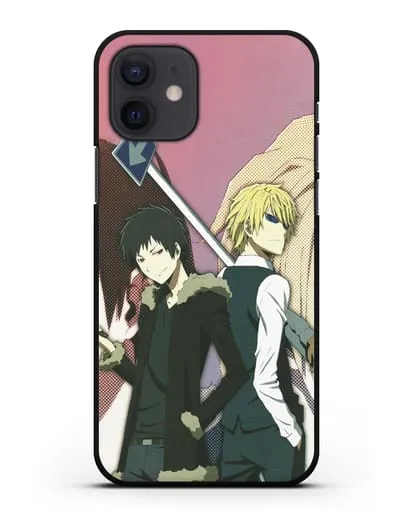 Чехол аниме Дюрарара!! (Durarara!!) Шизуо и Изая силиконовый для iPhone 12