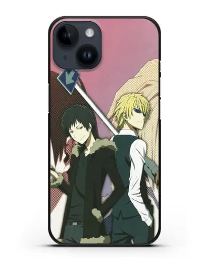 Чехол аниме Дюрарара!! (Durarara!!) Шизуо и Изая силиконовый для iPhone 14