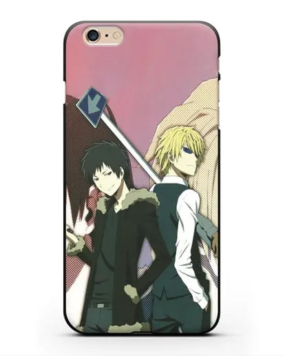 Чехол аниме Дюрарара!! (Durarara!!) Шизуо и Изая силиконовый для iPhone 6 Plus