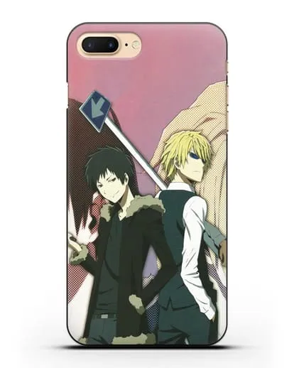 Чехол аниме Дюрарара!! (Durarara!!) Шизуо и Изая силиконовый для iPhone 8 Plus