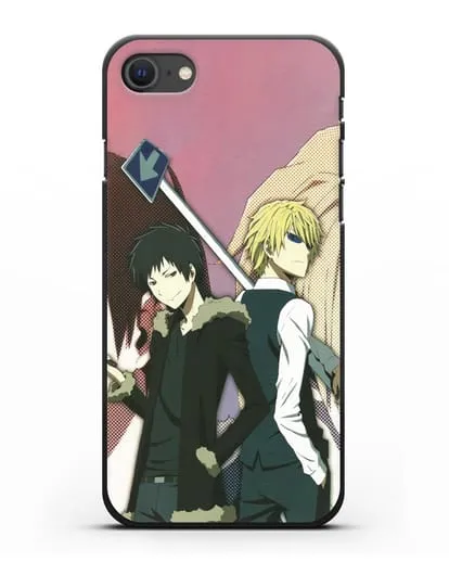 Чехол аниме Дюрарара!! (Durarara!!) Шизуо и Изая силиконовый для iPhone SE 2020